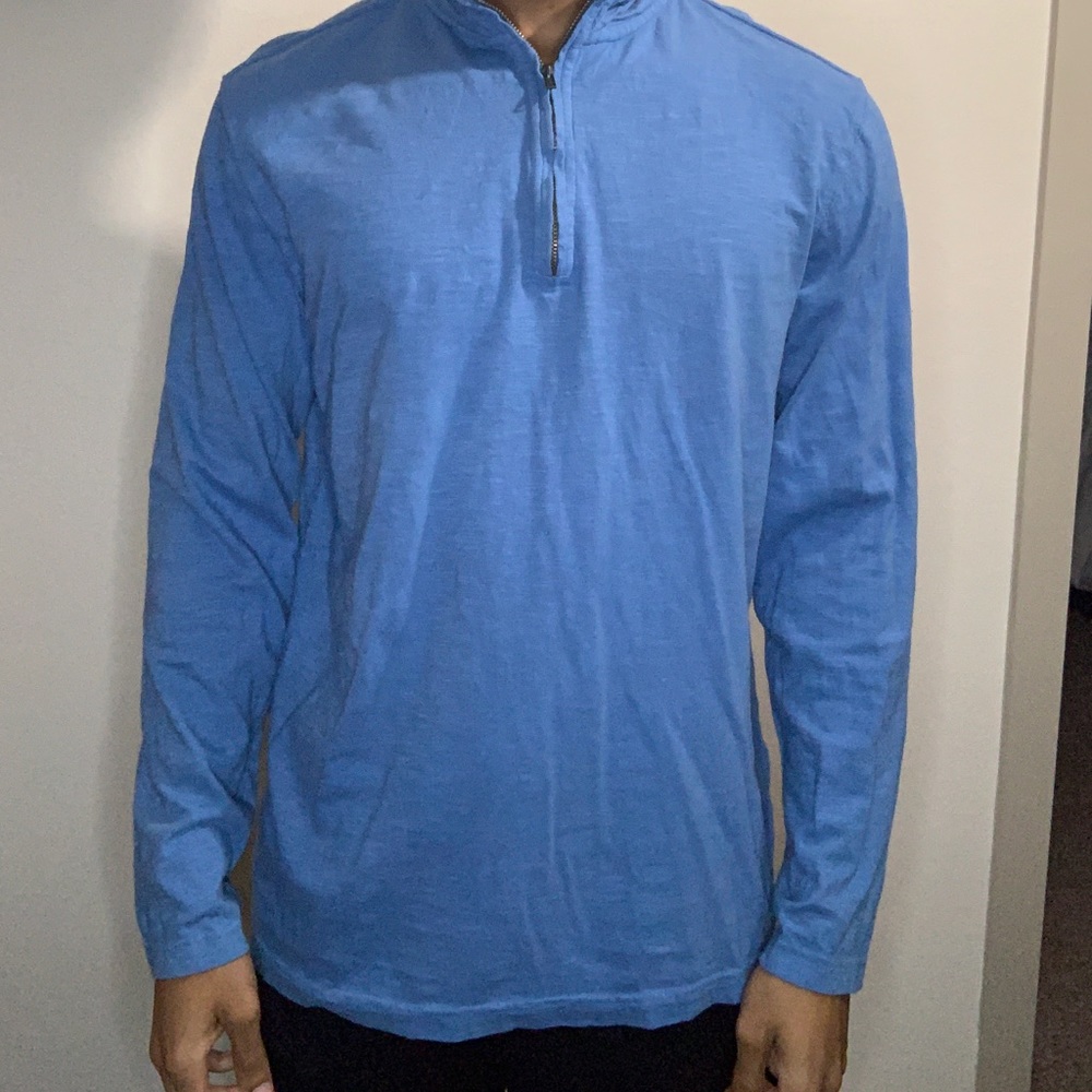 Crown and ivy sun washed long sleeve 1/4 zip